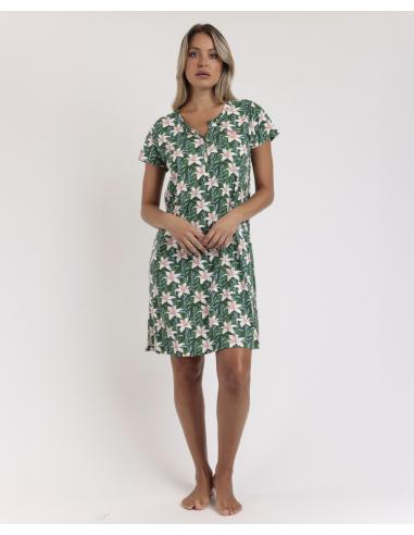 ADMAS Camisola Manga Corta Flowers In The Sun para Mujer