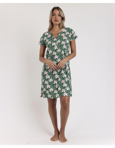 ADMAS Camisola Manga Corta Flowers In The Sun para Mujer