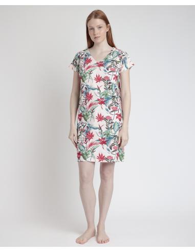 ADMAS GARDEN Camisola Manga Caída Tropical Spirit para Mujer