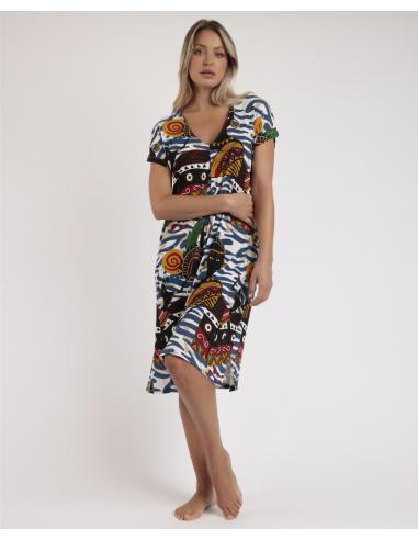 ADMAS LUXURY Camisola Manga Caída Luxury African para Mujer