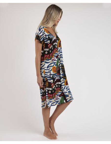 ADMAS LUXURY Camisola Manga Caída Luxury African para Mujer