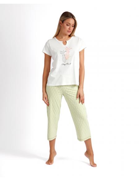 ADMAS Pijama Manga Corta Vacay Mood para Mujer