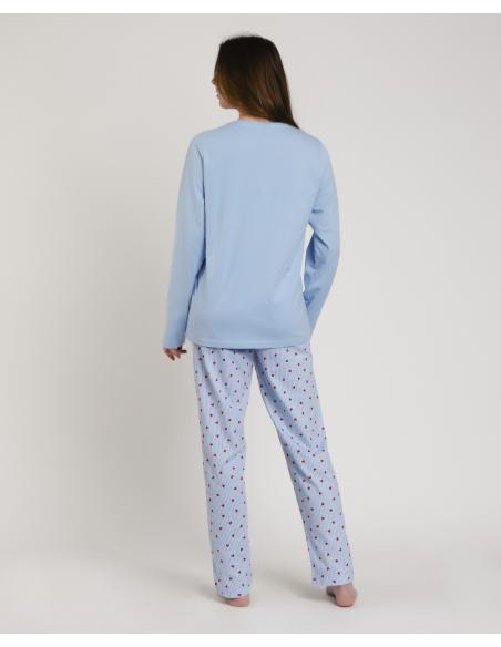 ADMAS Pijama Manga Larga Where Your Heart Is para Mujer