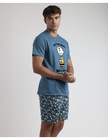 PEANUTS Pijama Manga Corta Not The Best para Hombre