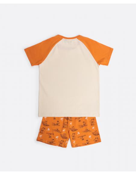 PEANUTS Pijama Manga Corta Summer Beagle para Niño