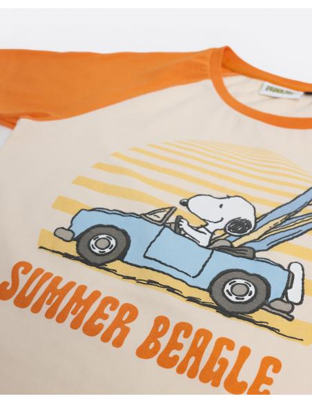 PEANUTS Pijama Manga Corta Summer Beagle para Niño