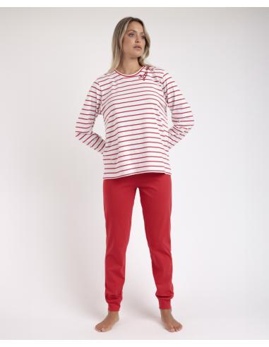ADMAS Pijama Manga Larga Sailor Club para Mujer