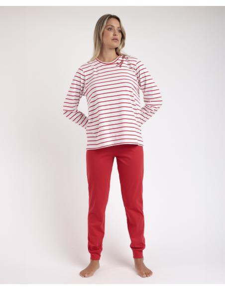 ADMAS Pijama Manga Larga Sailor Club para Mujer