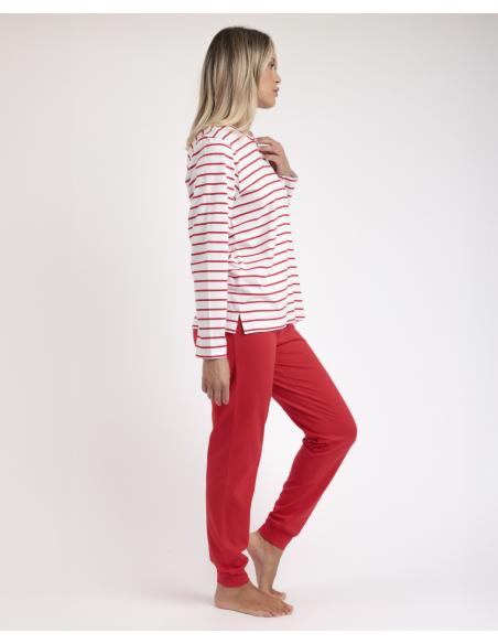 ADMAS Pijama Manga Larga Sailor Club para Mujer