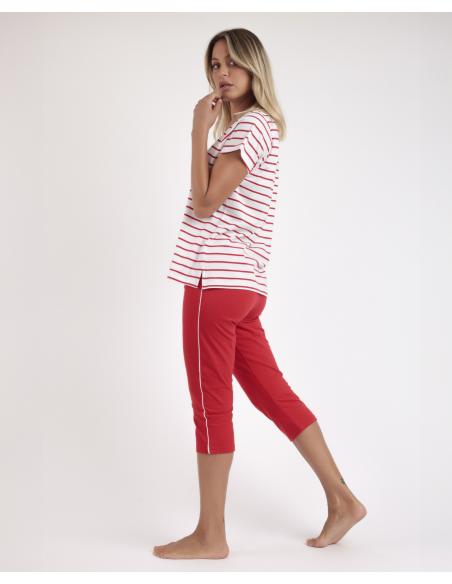 ADMAS Pijama Manga Corta Sailor Club para Mujer