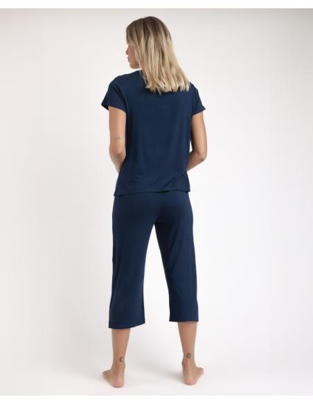 ADMAS Pijama Manga Corta Trip para Mujer