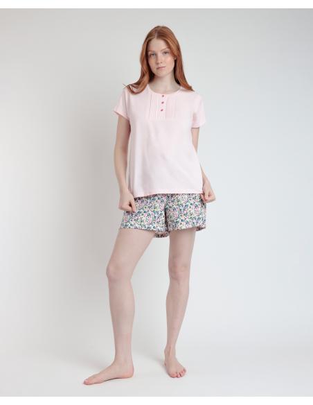 ADMAS Pijama Manga Corta Sweet Garden para Mujer