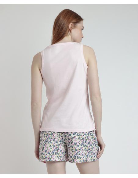 ADMAS Pijama Sin Mangas Sweet Garden para Mujer