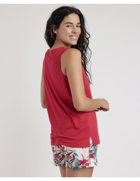 ADMAS GARDEN Pijama Sin Mangas Tropical Spirit para Mujer