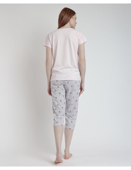 ADMAS Pijama Manga Caída Beach Life para Mujer
