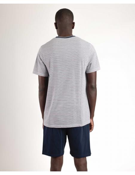 ADMAS CLASSIC Pijama Manga Corta Espiga para Hombre
