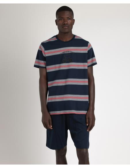 ADMAS Pijama Manga Corta Summertime para Hombre