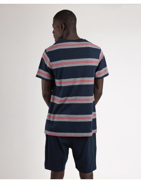 ADMAS Pijama Manga Corta Summertime para Hombre