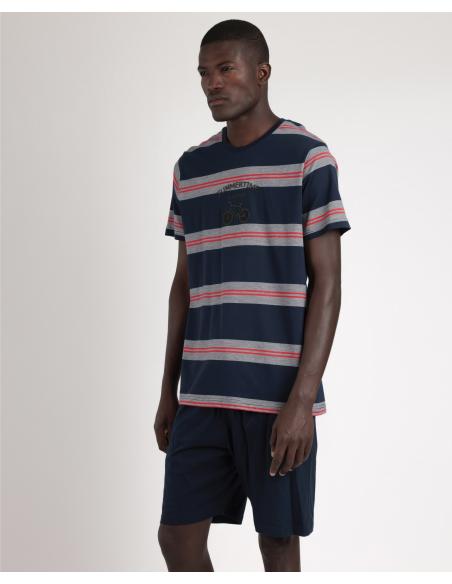 ADMAS Pijama Manga Corta Summertime para Hombre