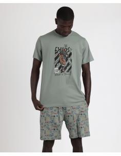 ADMAS Pijama Manga Corta Skate para Hombre