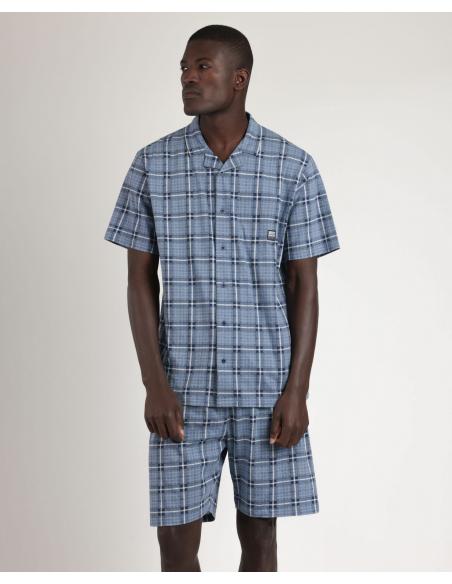 ADMAS Pijama Abierto Manga Corta Important Discover Bicycle para Hombre