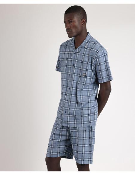 ADMAS Pijama Abierto Manga Corta Important Discover Bicycle para Hombre