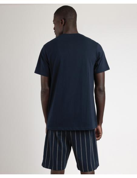 ADMAS Pijama Manga Corta Navy Collection para Hombre