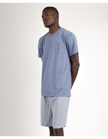 ADMAS CLASSIC Pijama Manga Corta Classic Spiga para Hombre