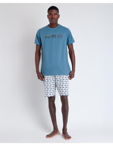 DIVER Pijama Manga Corta Generals para Hombre