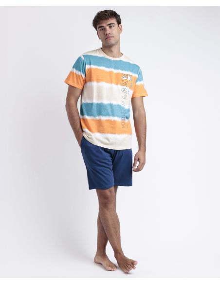 NEW PLAN Pijama Manga Corta Nature para Hombre