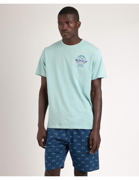 ANTONIO MIRO Pijama Manga Corta Canoe para Hombre