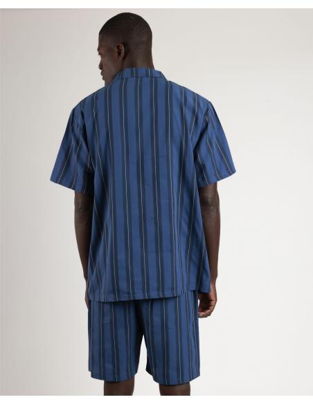 ANTONIO MIRO Pijama Abierto Manga Corta Marine Flags para Hombre