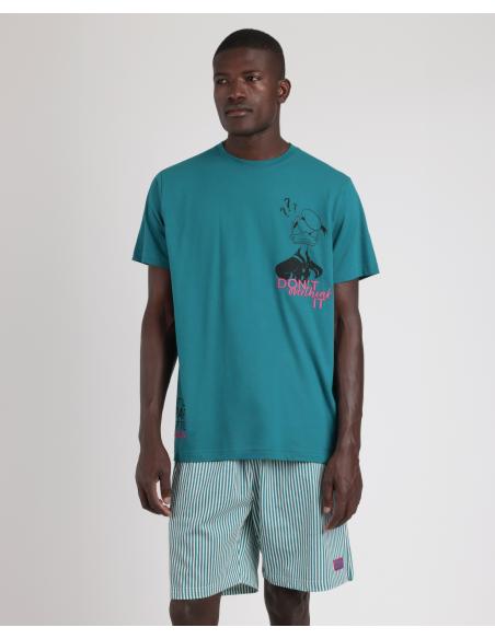 DISNEY Pijama Manga Corta Overthink It para Hombre