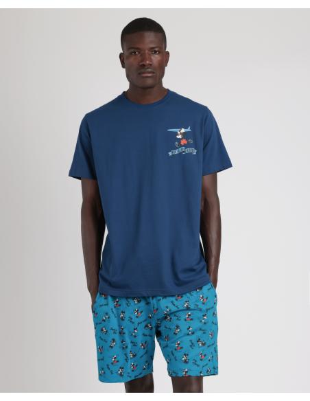 DISNEY Pijama Manga Corta Ride The Wave para Hombre