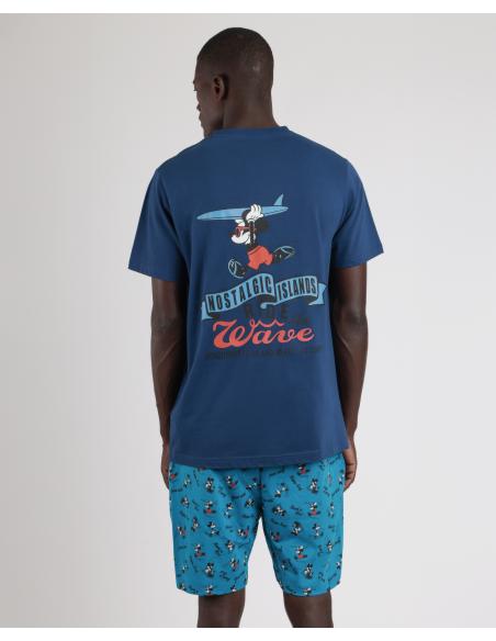 DISNEY Pijama Manga Corta Ride The Wave para Hombre