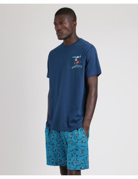 DISNEY Pijama Manga Corta Ride The Wave para Hombre