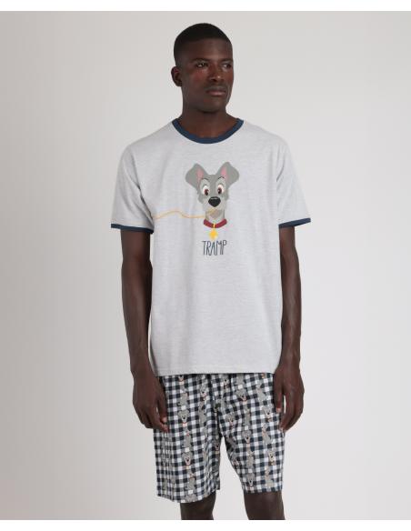 DISNEY Pijama Manga Corta Lady And The Tramp para Hombre