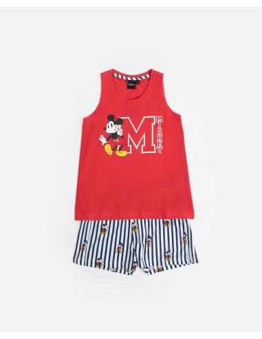 DISNEY Pijama Sin Mangas Mickey Ny Summer para Niña