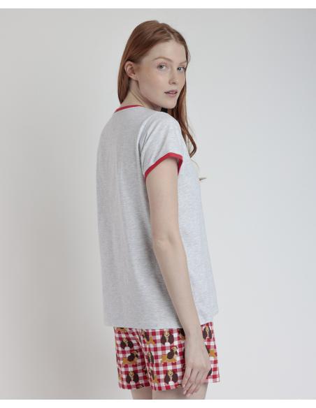 DISNEY Pijama Manga Corta Lady And The Tramp para Mujer