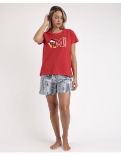 DISNEY Pijama Manga Corta Mickey Ny Summer para Mujer