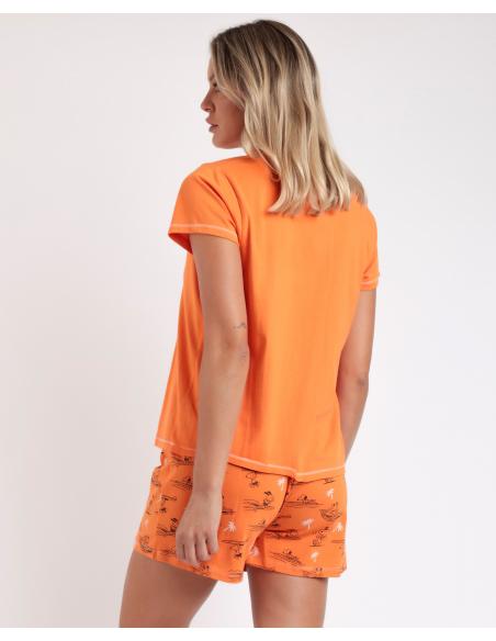 PEANUTS Pijama Manga Corta Summer Beagle para Mujer
