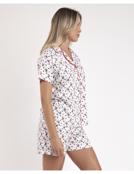 PEANUTS Pijama Abierto Manga Corta In My Heart para Mujer