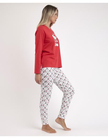 PEANUTS Pijama Manga Larga In My Heart para Mujer