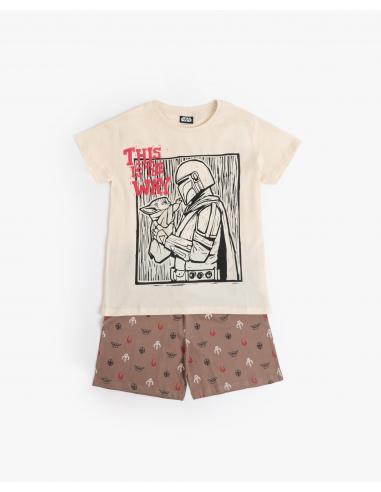 STAR WARS Pijama Manga Corta Lino Cut para Niño