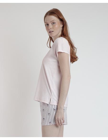 ADMAS Pijama Manga Caída Beach Life para Mujer