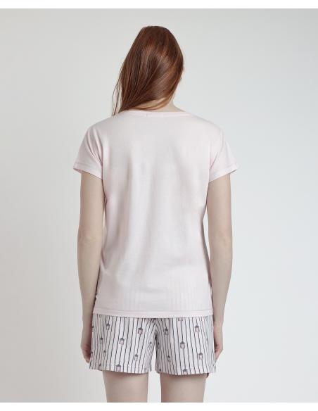 ADMAS Pijama Manga Caída Beach Life para Mujer