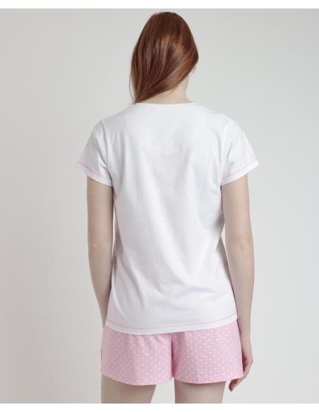 BARBIE Pijama Manga Corta She Just Shines para Mujer