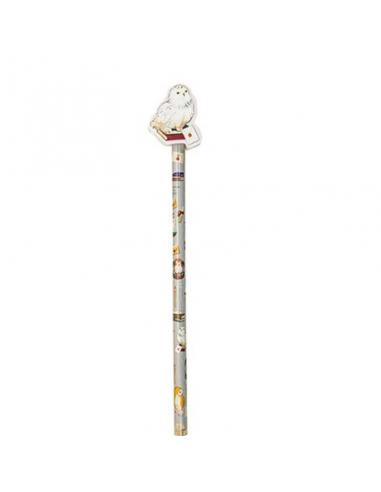 Lápiz con borrador Hedwig 19.5 cm