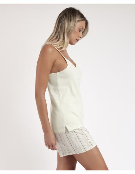 ADMAS Pijama Tirantes Summer Vibes para Mujer