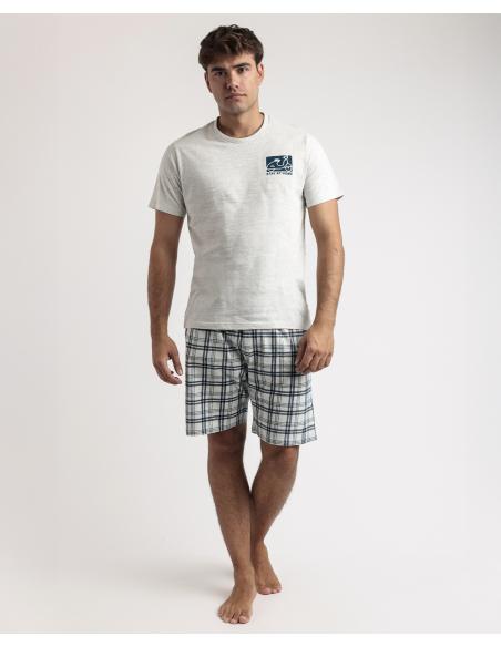 STAY AT HOME Pijama Manga Corta Scooty para Hombre